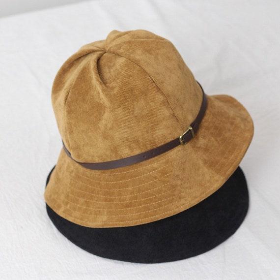 Corduroy Bucket Hat for Women - Mspineapplecrafts