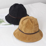 Corduroy Bucket Hat for Women - Mspineapplecrafts