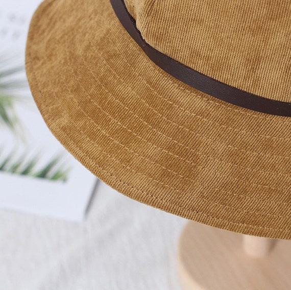 Corduroy Bucket Hat for Women - Mspineapplecrafts