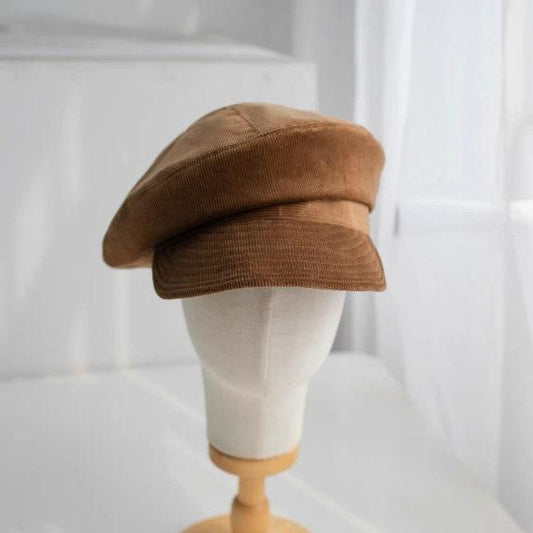 Customized Coroduroy Newsboy Cap - Mspineapplecrafts