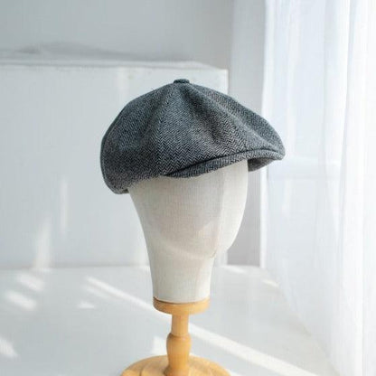 Unisex Newsboy Wool Cap