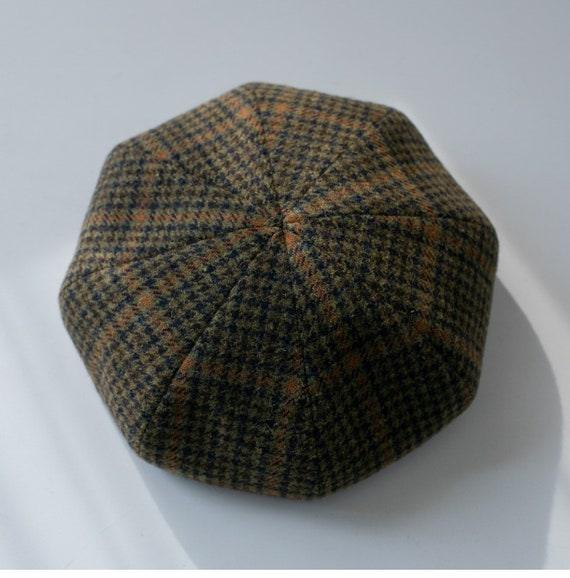 S-XXL Customized 100% Wool Houndstooth Print Unisex Beret Hat - Mspineapplecrafts