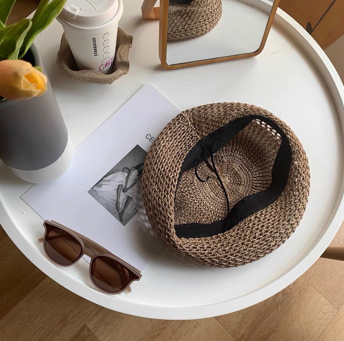 Summer beret for women and girls.