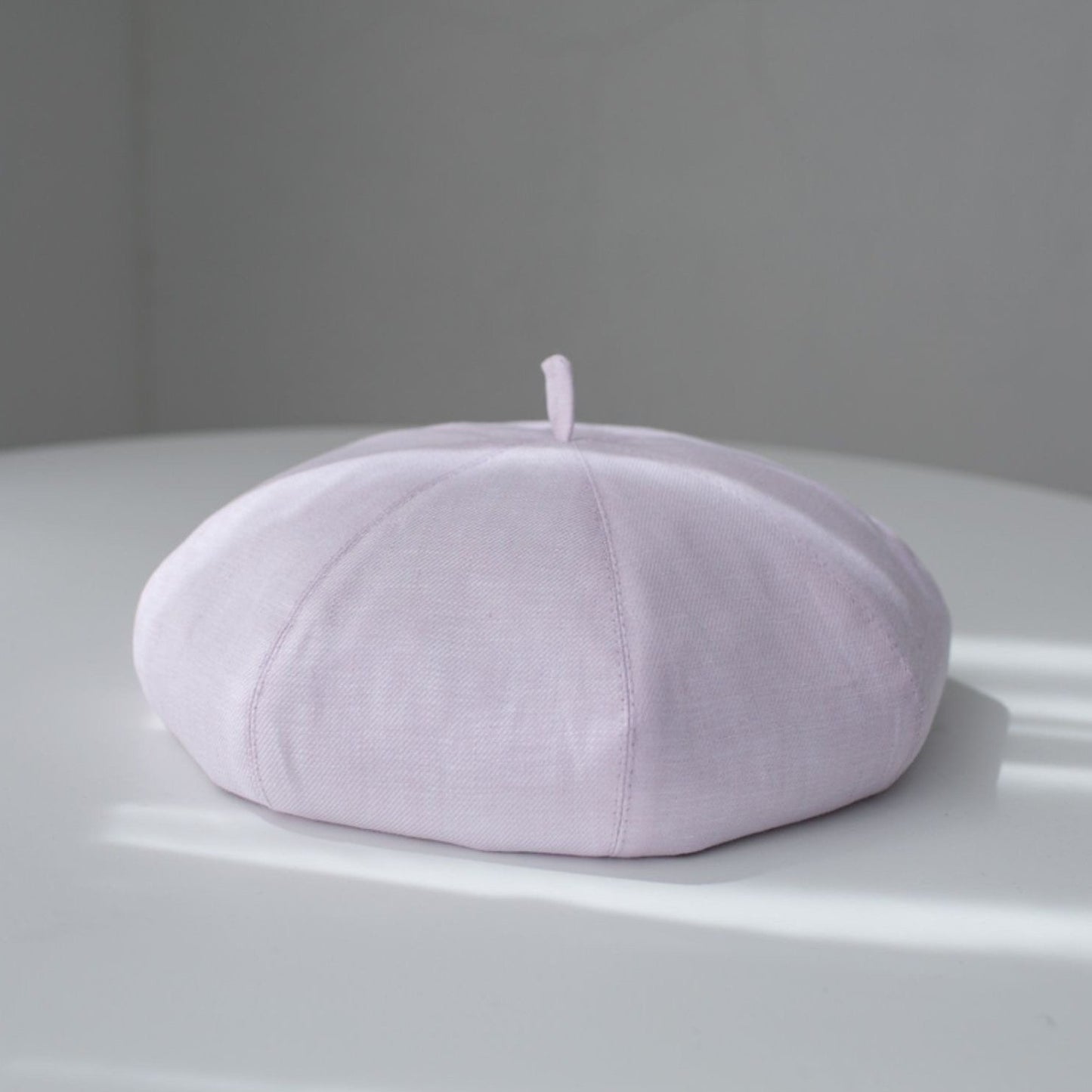 Oversized Spring Summer Solid Colour Linen Beret for Women.