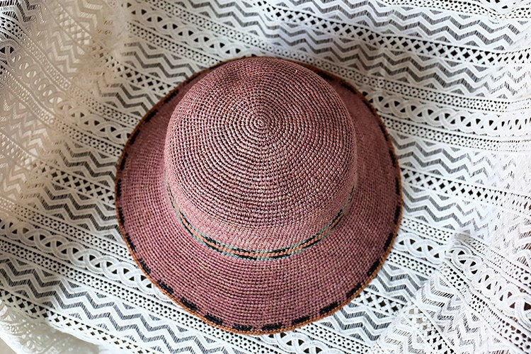 Raffia Straw Hat for Women and Girls.