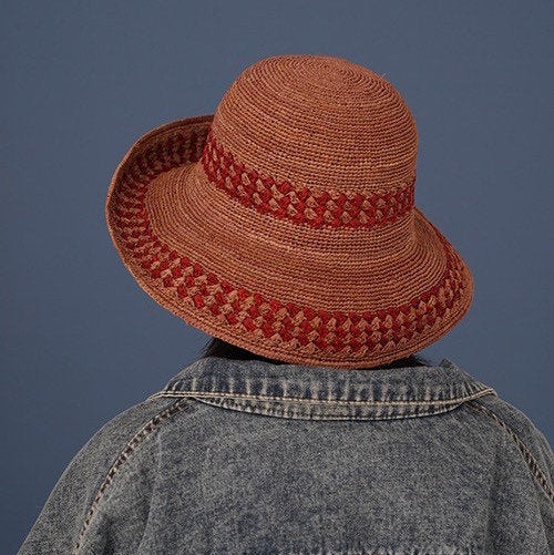 Summer Foldable Raffia Straw Hat for Women and Girls.