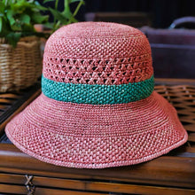 Load image into Gallery viewer, Raffia Straw Hat for Women and Girls.