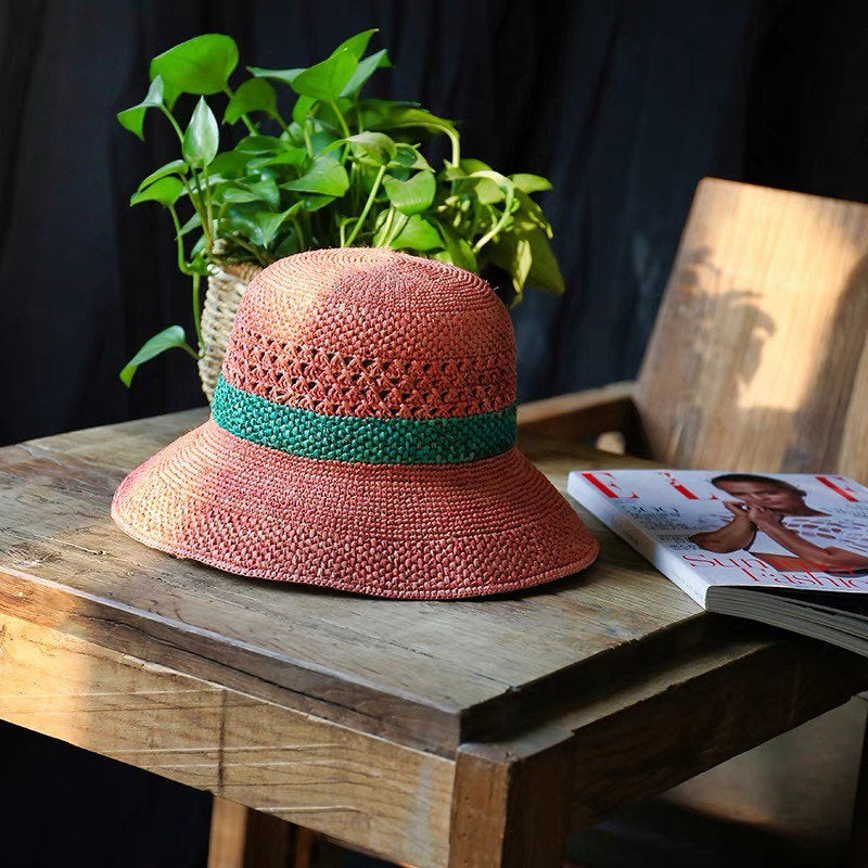 Raffia Straw Hat for Women and Girls.