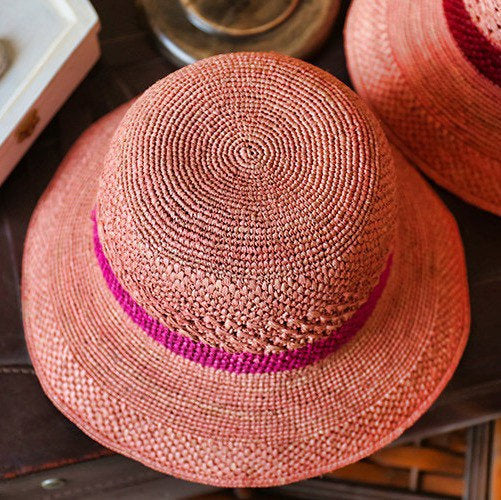 Raffia Straw Hat for Women and Girls.
