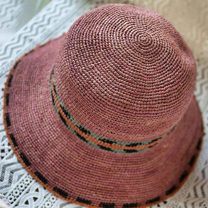 Raffia Straw Hat for Women and Girls.