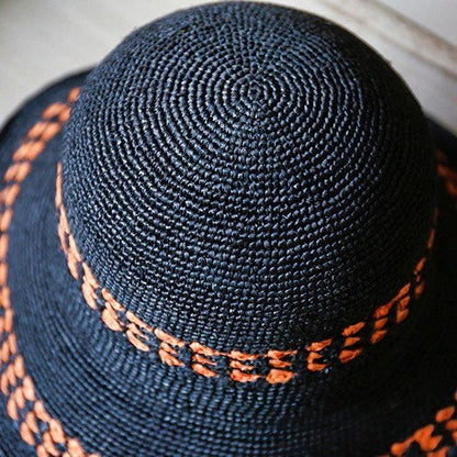 Summer Foldable Raffia Straw Hat for Women and Girls.