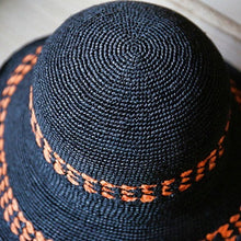Load image into Gallery viewer, Summer Foldable Raffia Straw Hat for Women and Girls.