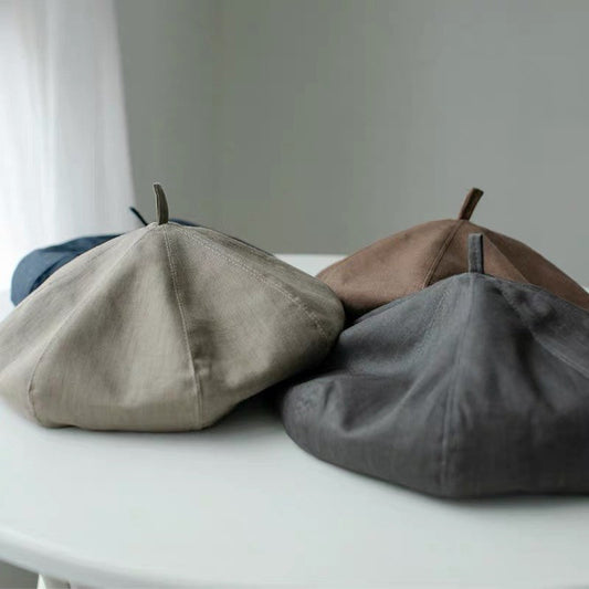 Oversized Linen Beret for Men/Women | we can customize size for you.