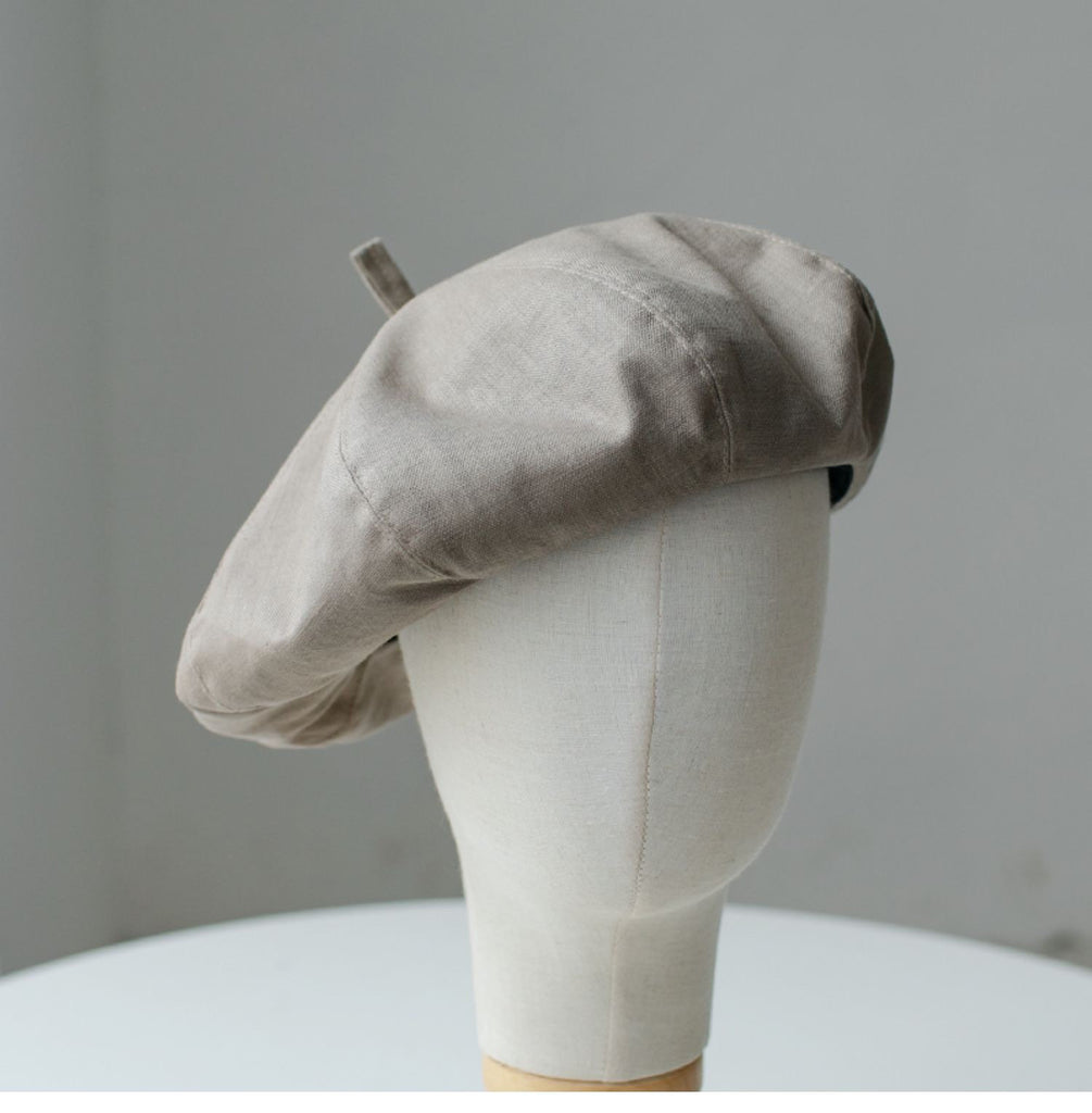 Oversized Linen Beret for Men/Women | we can customize size for you.