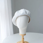 Oversized Spring Summer Stripped Linen Beret for Women and Girls.