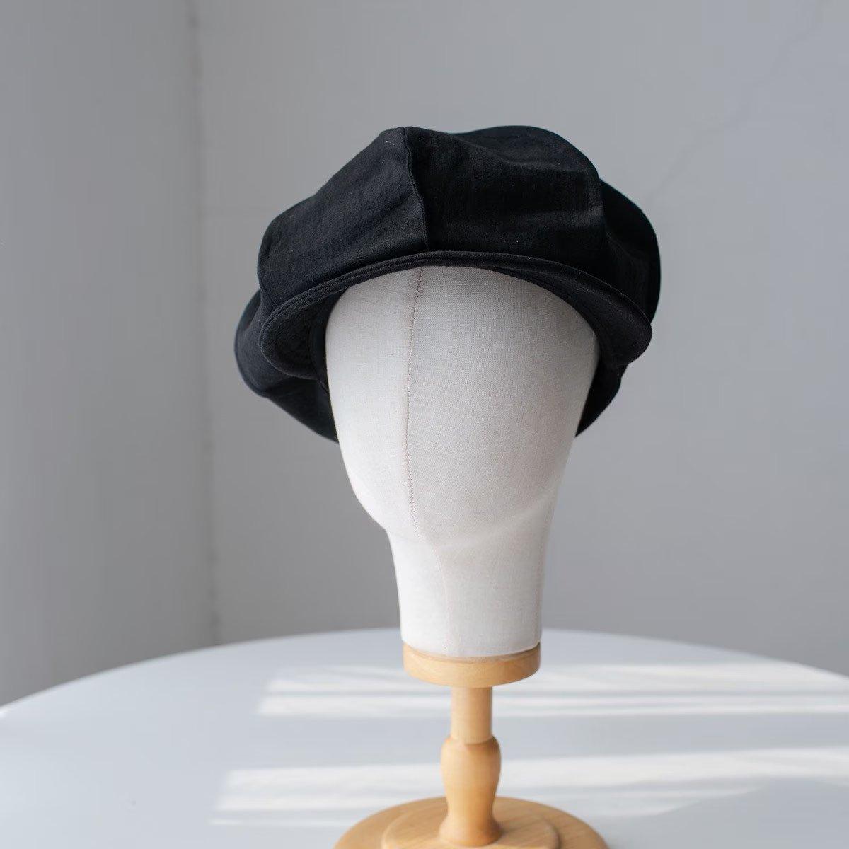 Oversize Slouchy Unisex Linen Applejack Newsboy Cap - Mspineapplecrafts
