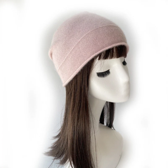 Slouchy Cashmere Beanie Hat for Women.