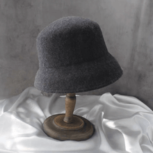 Load image into Gallery viewer, Adjustable Elegant Wool Cloche Hat for Women.