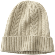 Load image into Gallery viewer, Patterned Slouchy Cashmere Beanie Hat for Women.