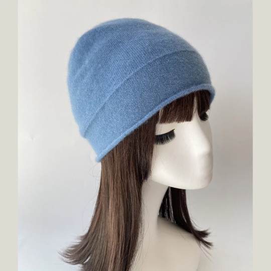Slouchy Cashmere Beanie Hat for Women.
