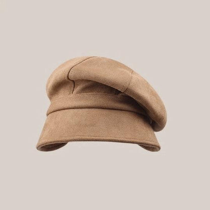 Winter Suede Leather Unisex Bucket Hat.