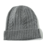 Patterned Slouchy Cashmere Beanie Hat for Women.