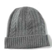 Load image into Gallery viewer, Patterned Slouchy Cashmere Beanie Hat for Women.