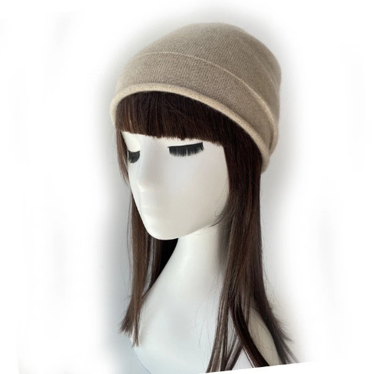 Slouchy Cashmere Beanie Hat for Women.