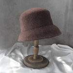 Adjustable Elegant Wool Cloche Hat for Women.