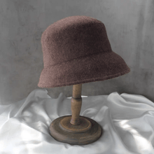 Load image into Gallery viewer, Adjustable Elegant Wool Cloche Hat for Women.