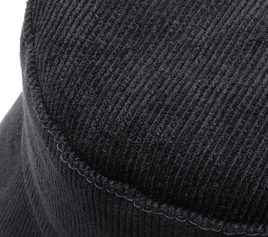 Reversible Winter Double-sided Corduroy Fleece Unisex Bucket Hat.