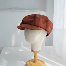 Load image into Gallery viewer, Slouchy Velve Newsboy Cap for Women.