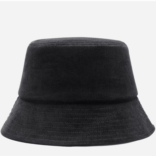 Reversible Winter Double-sided Corduroy Fleece Unisex Bucket Hat.