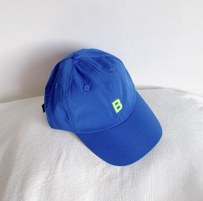 Kid Baseball Hat with Letter B.