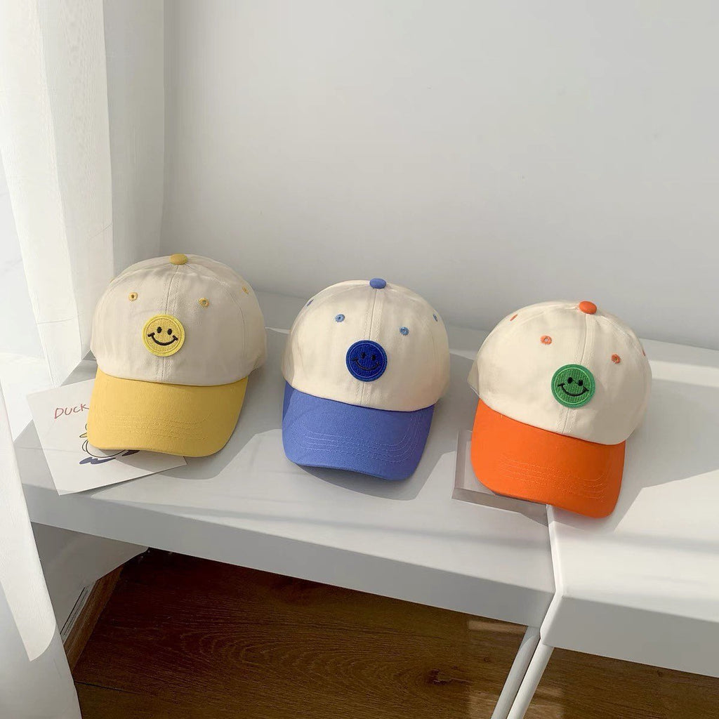 Kid Baseball Hat with Smile Face.