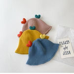 Kid Bucket Hat with Heart Antler.