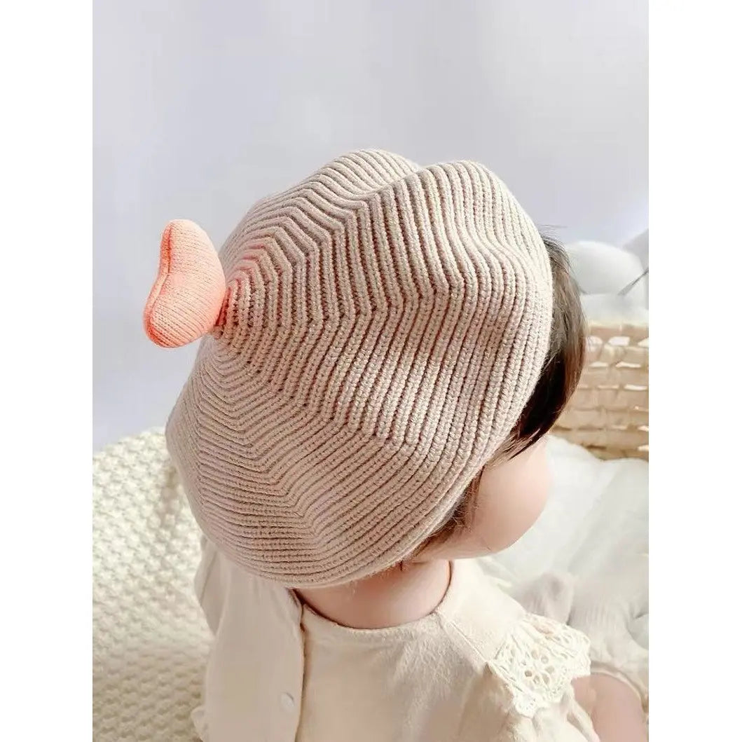 Kids Beret with Heart Tip.