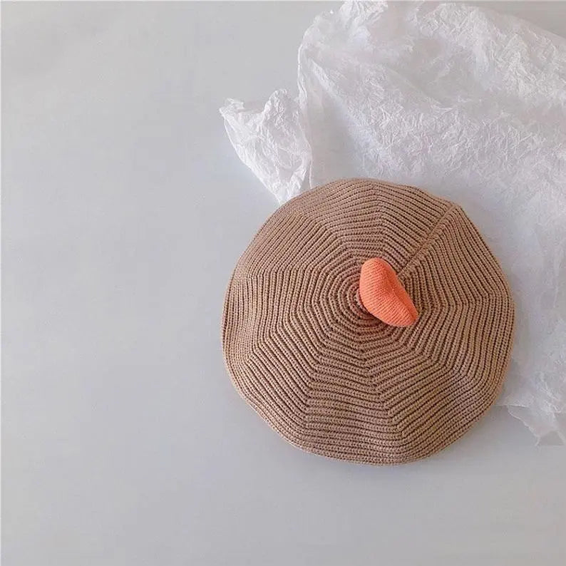 Kids Beret with Heart Tip.