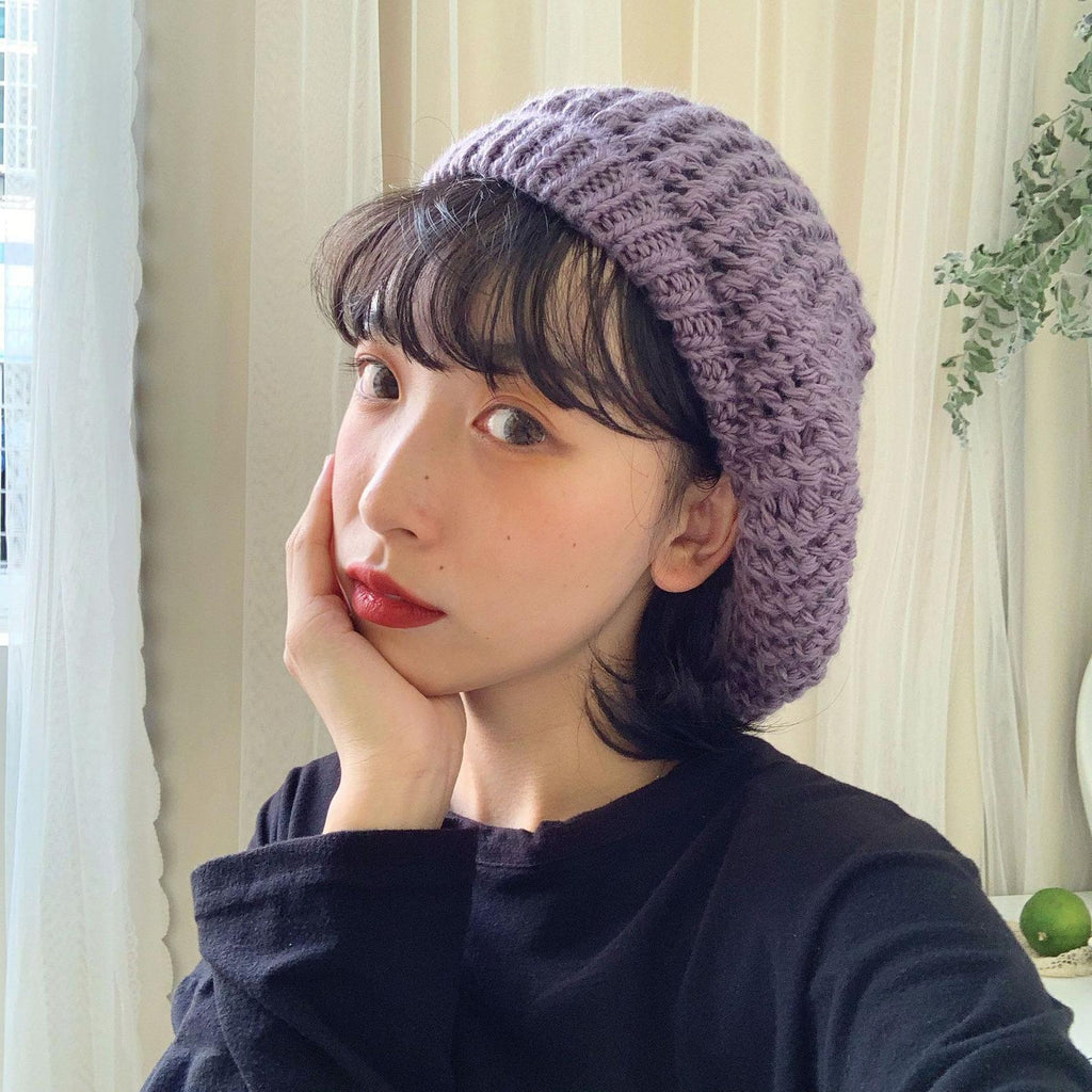 Knitted  French  Beret for Women/ Girls.