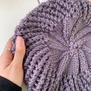 Knitted  French  Beret for Women/ Girls.