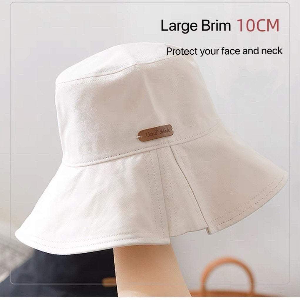 Wide Brim Bucket Hat for Women and Girls.