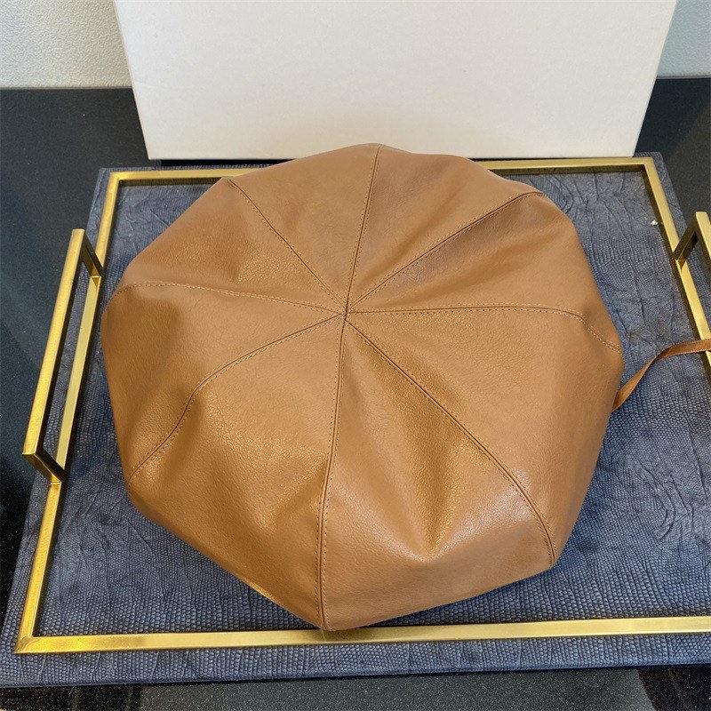 Oversized  Leather Beret for Girls/Women.