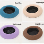 Oversize Wool Beret for Women(Fits for large head).