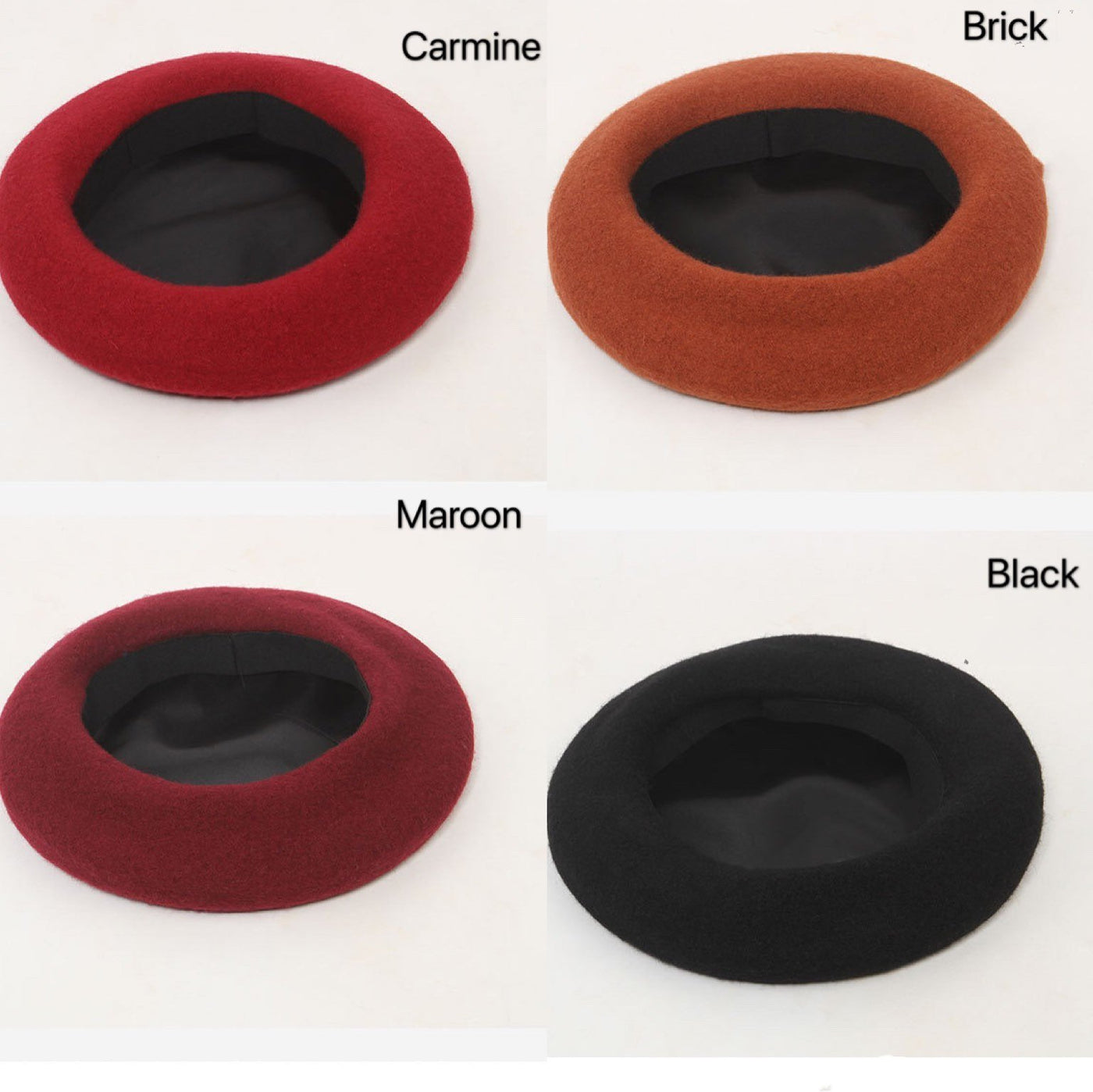 Oversize Wool Beret for Women(Fits for large head).