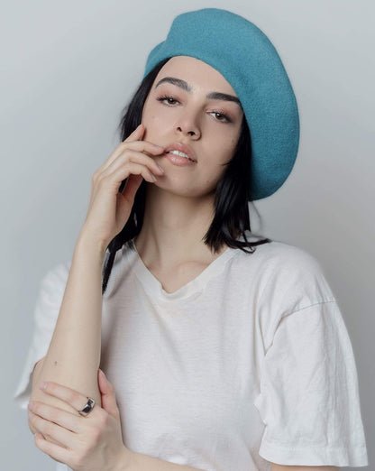 Oversize Wool Beret for Women(Fits for large head).