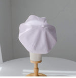 Oversize Spring/Summer Linen Beret for Women and Girls.