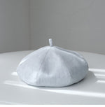Oversize Spring/Summer Linen Beret for Women and Girls.