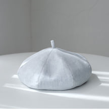 Load image into Gallery viewer, Oversize Spring/Summer Linen Beret for Women and Girls.