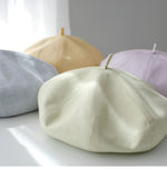 Oversize Spring/Summer Linen Beret for Women and Girls.