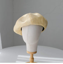 Load image into Gallery viewer, Oversize Spring/Summer Linen Beret for Women and Girls.